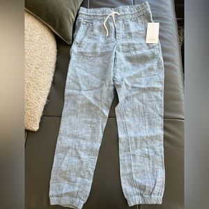Athleta linen jogger pants